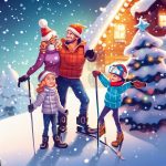 family ski holiday at Christmas